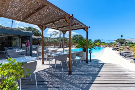 View of the restaurant terrace